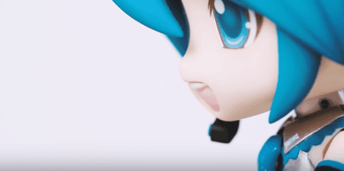 Die Tanzende Miku-Hatsune-Figur